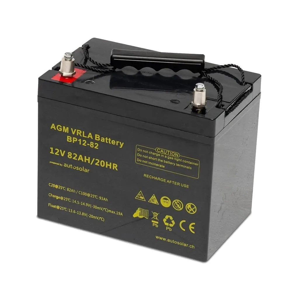 Solar system starter kit: 100W solar system, 82Ah AGM battery & 500W inverter