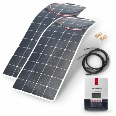 Solarset 320 Watt flexibel - Solaranlage für Wohnmobil, Camper & Boot