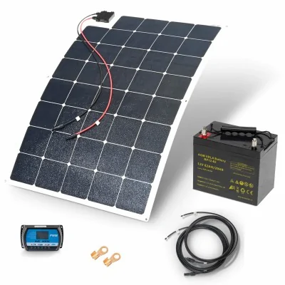 Solarset 140W flexibel mit Batterie 82Ah