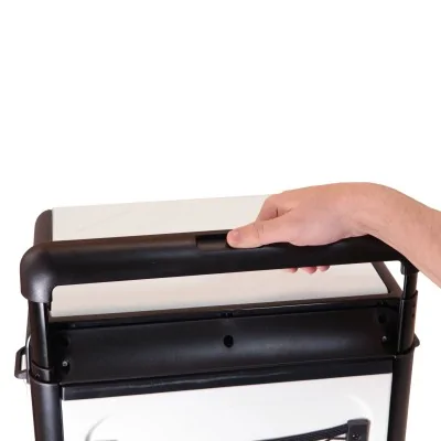 Electric compressor cool box 22L with wheels and battery