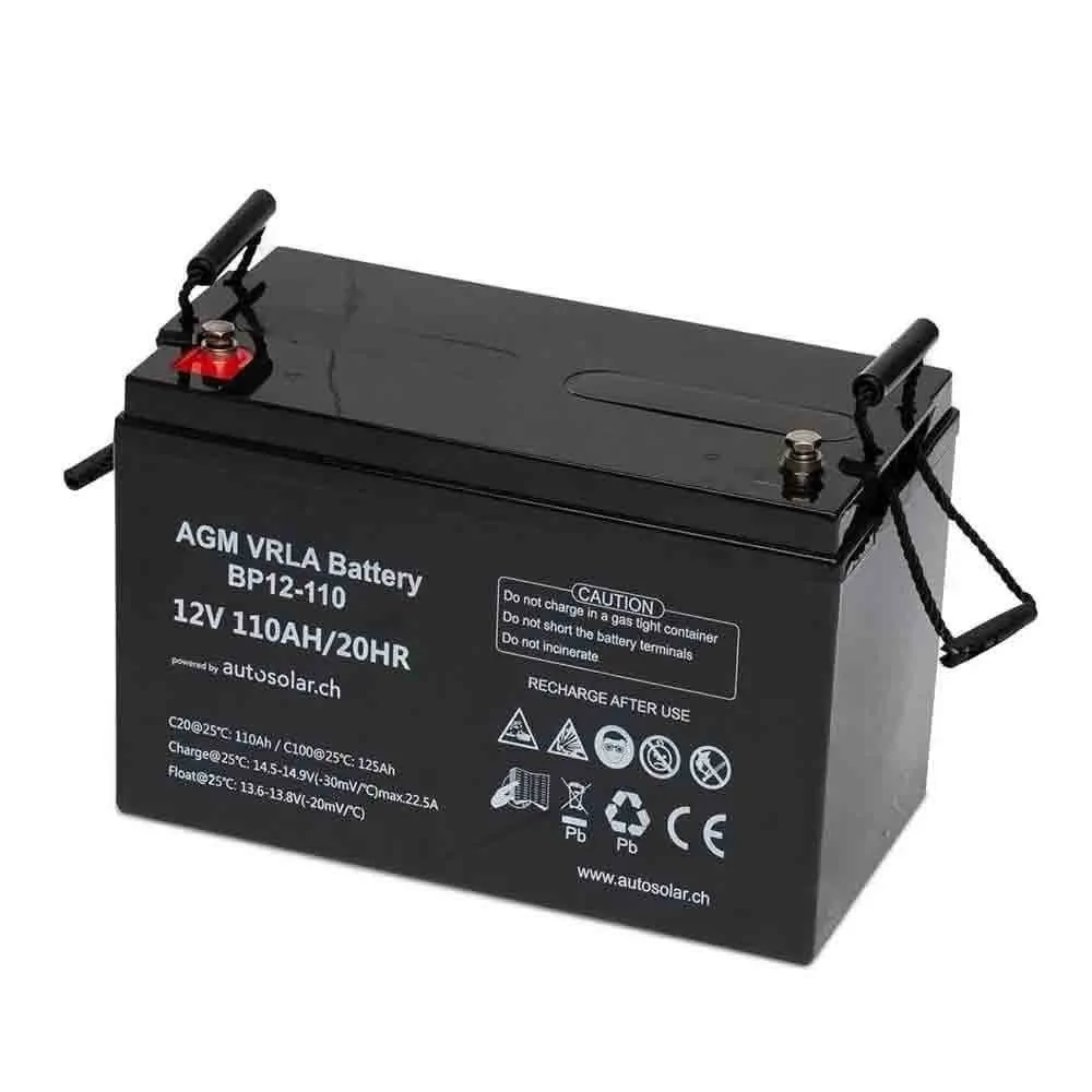 160W motorhome solar system, AMG battery 110Ah & 300W inverter
