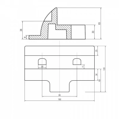 Solarmodul Halterung aus ABS Kunststoff - AutoSolar.ch