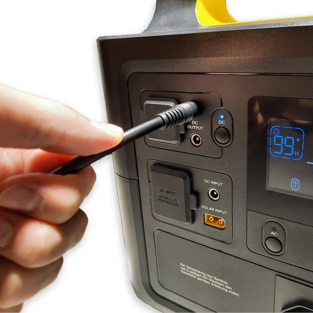 12 Volt Pin-Stecker zu Solargenerator 300Wh 12 Volt Pin-Stecker zu Solargenerator 300Wh