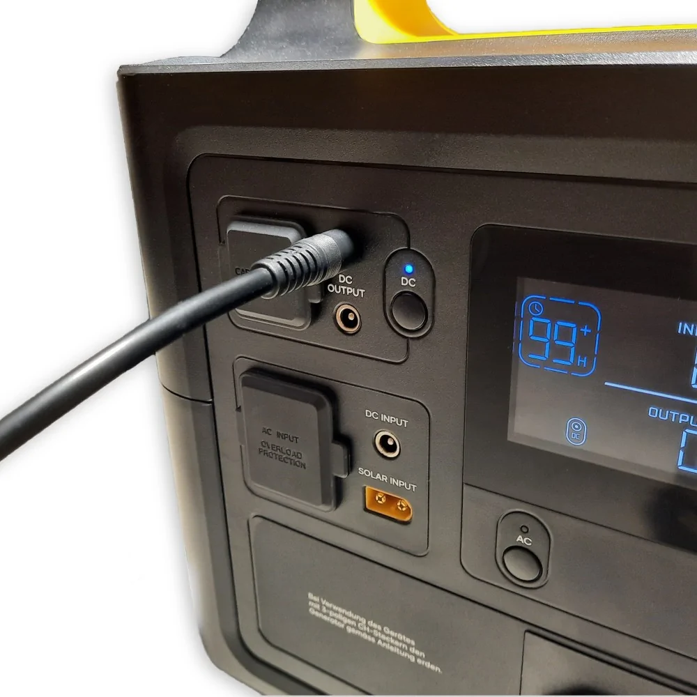 12 Volt Pin-Stecker zu Solargenerator 1200Wh / 500Wh 12 Volt Pin-Stecker zu Solargenerator 1200Wh / 500Wh