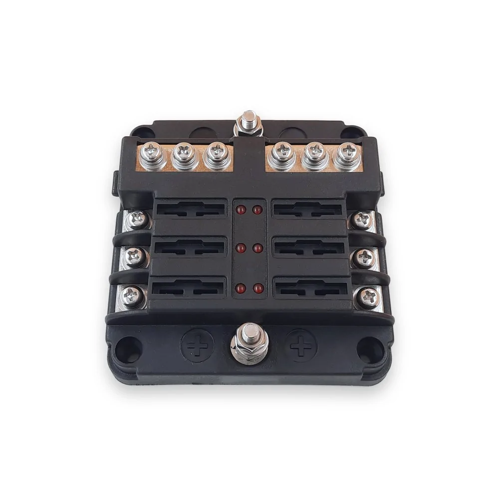 Boîte de distribution de fusibles (6 voies) pour les consommateurs petits et moyens