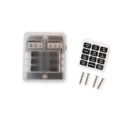 Fuse distribution box (6-way) for small and medium-sized devices