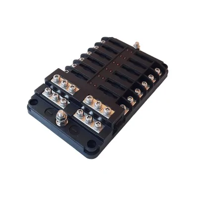 Fuse distribution box (12-way) for small and medium-sized devices
