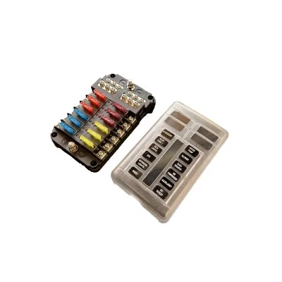 Fuse distribution box (12-way) for small and medium-sized devices