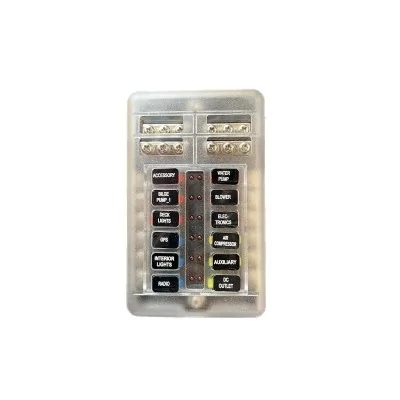Boîte de distribution de fusibles (12 voies) pour les consommateurs petits et moyens