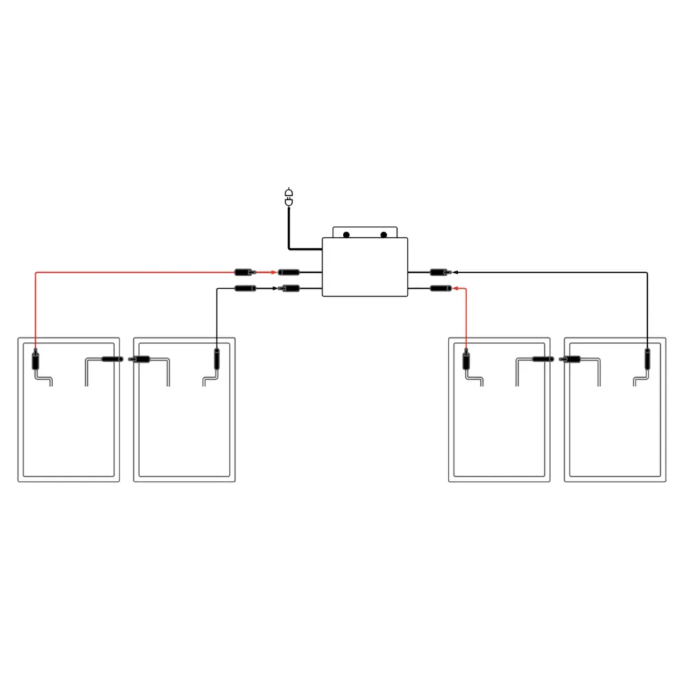 Ensemble de centrale électrique de balcon ultra flexible de 640 W avec matériel de montage