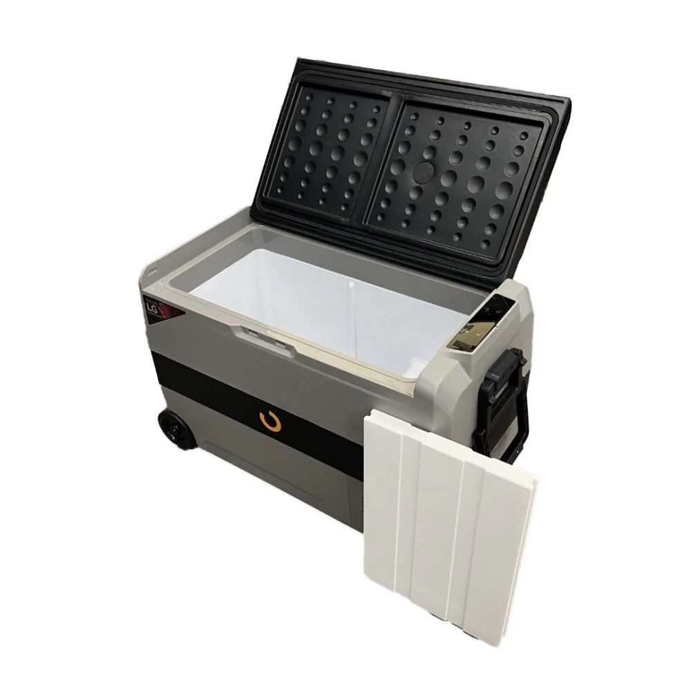 Glacière à compresseur (50 L) avec compartiment réfrigérant et congelant