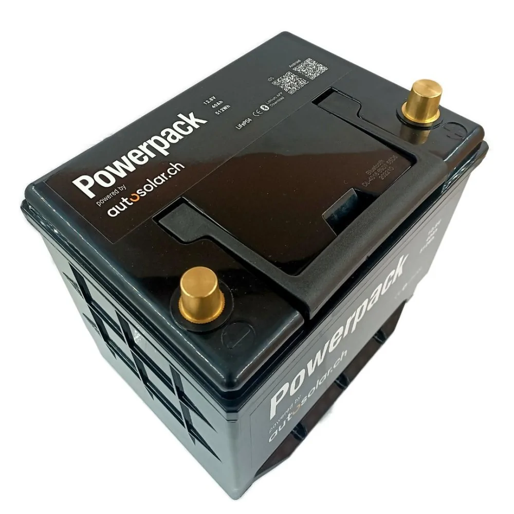 Batterie de démarrage au lithium (LiFePO4) 40 Ah 12 V - AutoSolar.ch