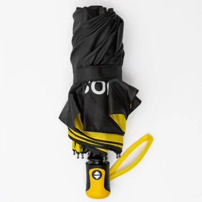 Parapluie noir et jaune d'AutoSolar
