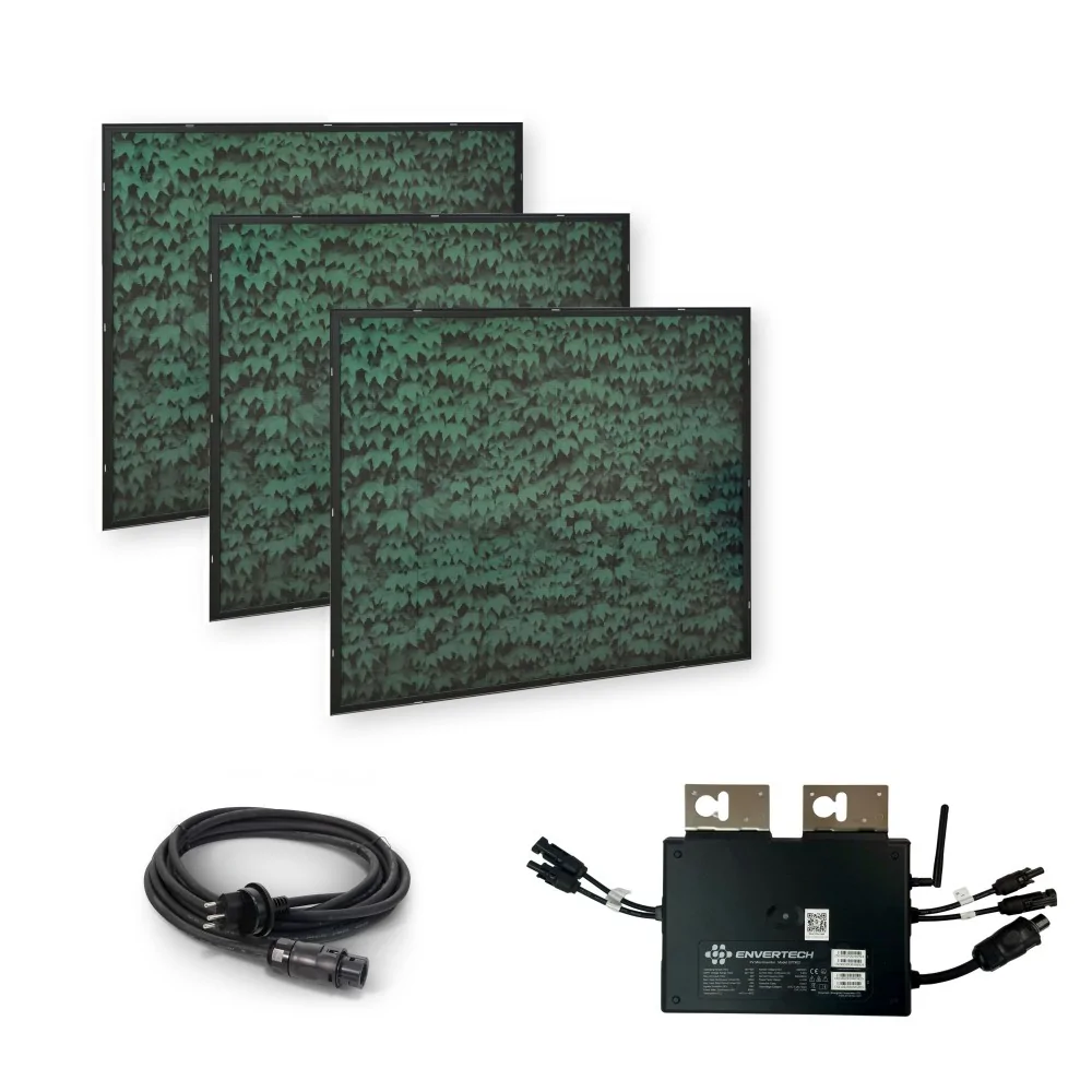 Centrale électrique de balcon en forme de feuille