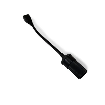 Practical adapter cable from cigarette lighter plug to 230V connection