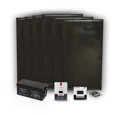 Solaranlage 6x 160 Watt, 24V, MPPT Laderegler, 4x 220Ah AGM Batterien