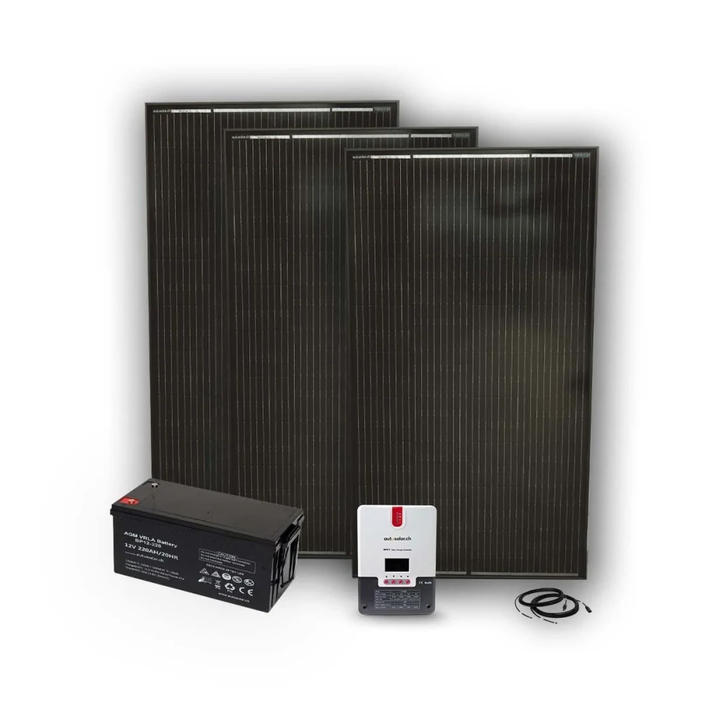 Solarset 200 Watt für Gartenhaus oder Maiensäss