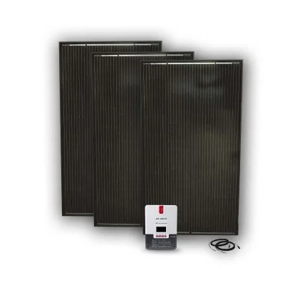 Solar system with 480W solar panels and a 40A MPPT charge controller