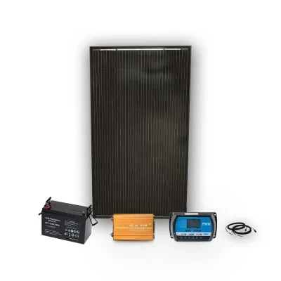 160W Wohnmobil Solaranlage, AMG-Batterie 110Ah & 300W-Wechselrichter