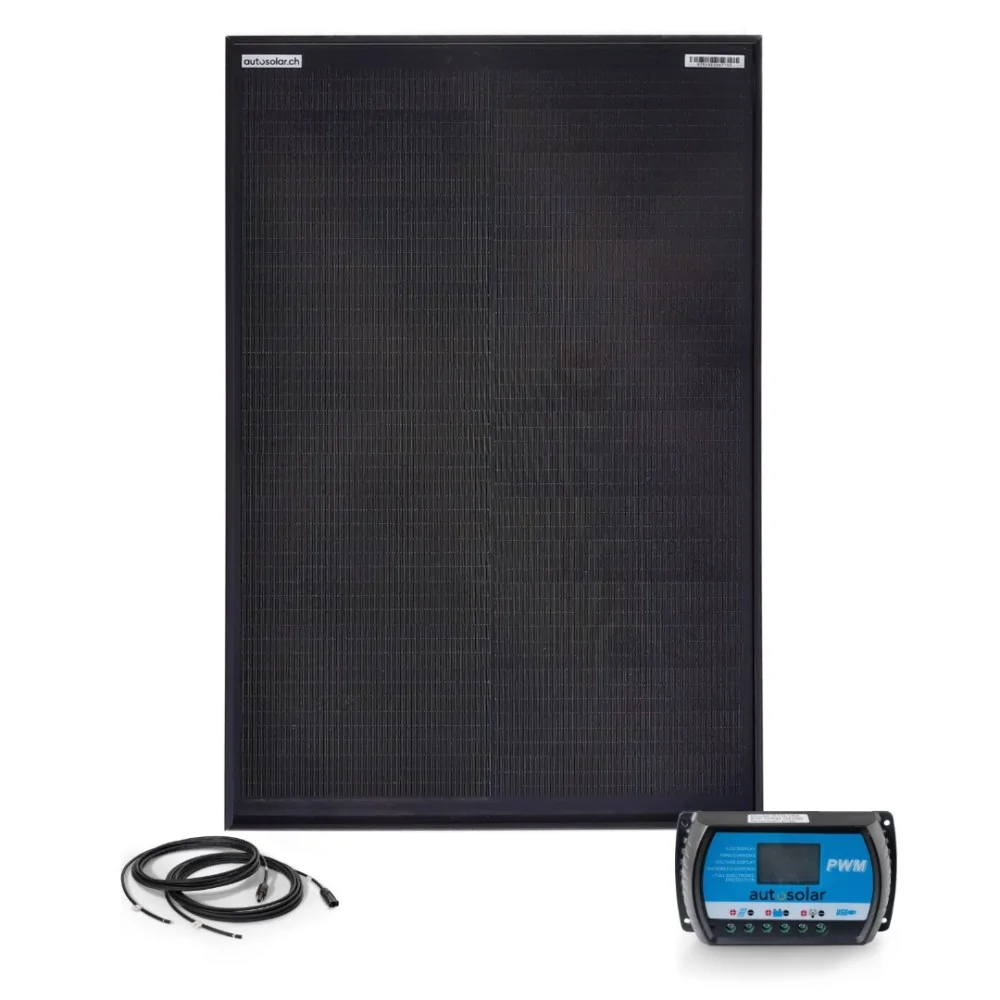 Solar set 50 watts - solar island system for garden house, alpine hut, camper Solar set 50 watts - solar island system for garden house, alpine hut, camper