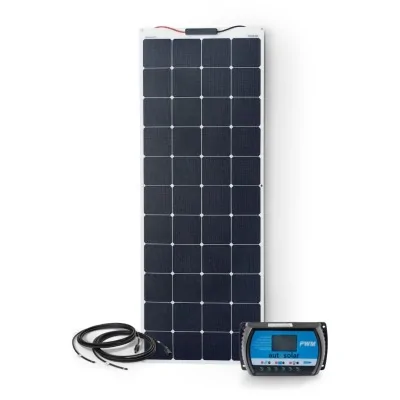 160W flexible solar kit with 20A PWM charge controller
