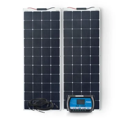 320W flexible solar kit, 30A PWM charge controller without battery