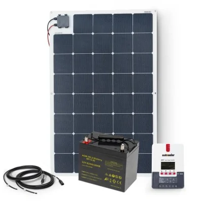 Solarset 140W flexibel mit Batterie 82Ah