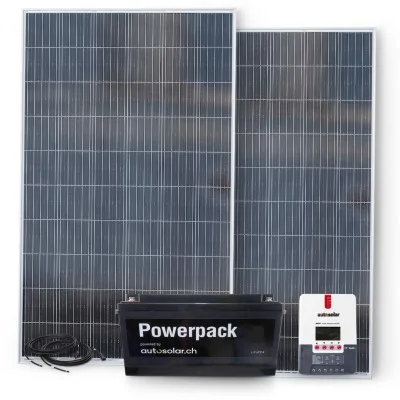 Kit solaire 670 W avec régulateur de charge MPPT 60 A et batterie au lithium 200 Ah
