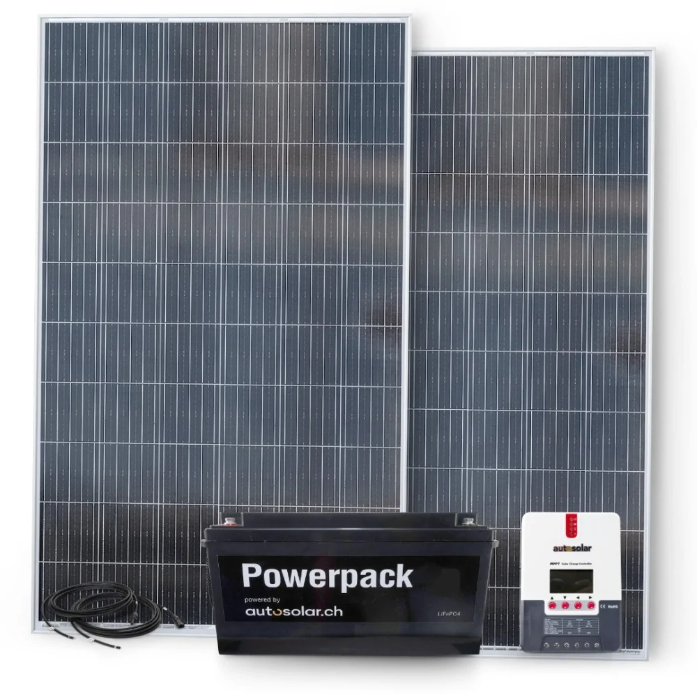 Solarset 670W mit 60A MPPT Laderegler und 200Ah Lithiumbatterie