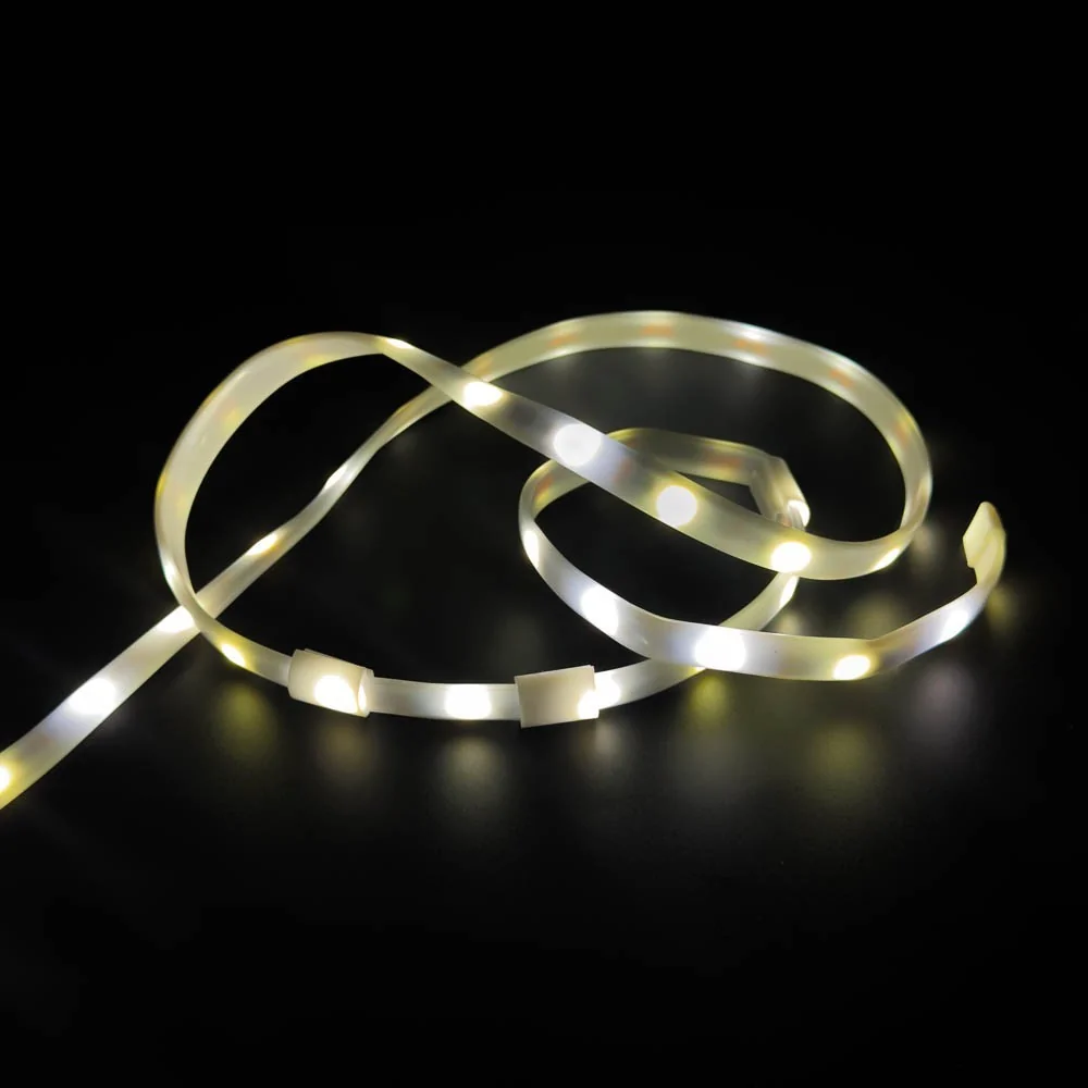 Cool-white LED string lights