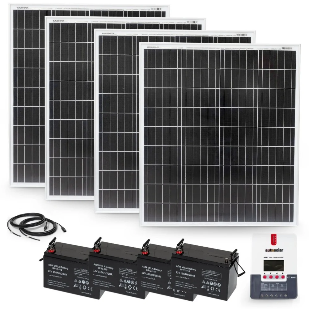 Solarset 200 Watt für Gartenhaus oder Maiensäss