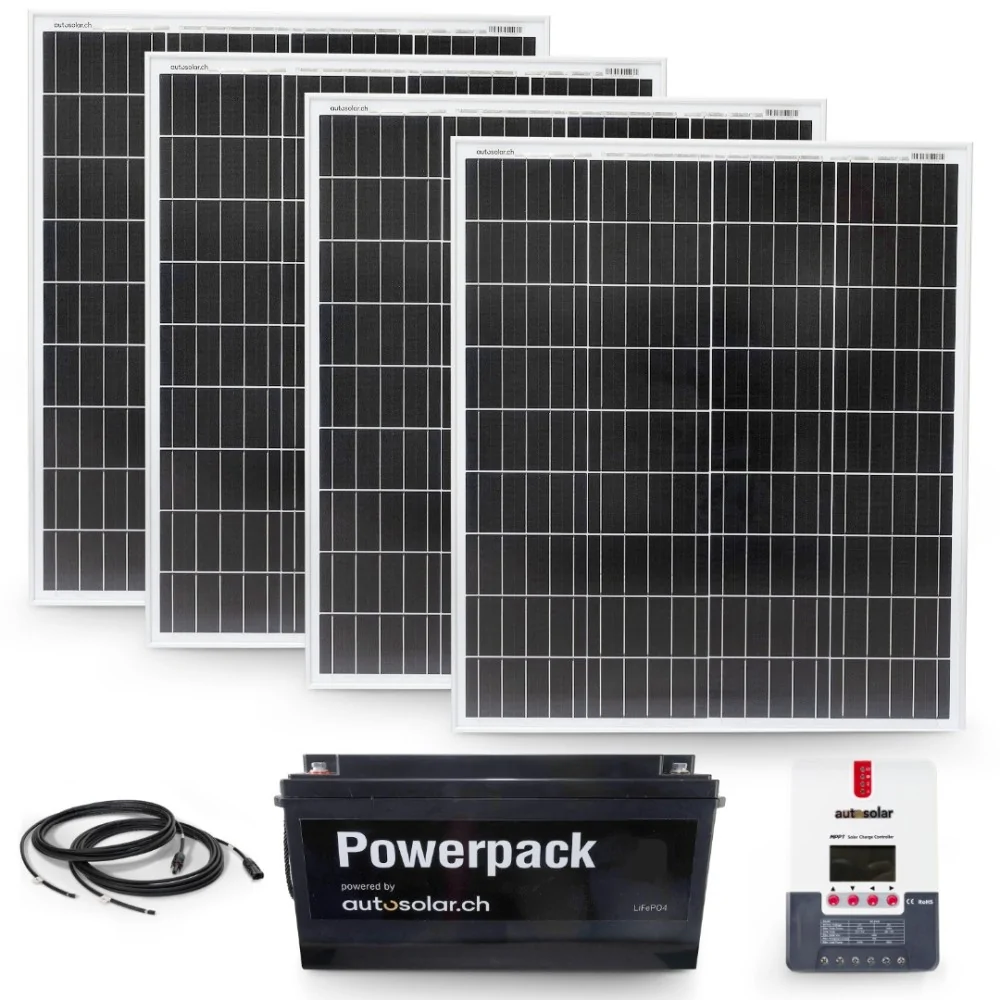 Solarset 200 Watt für Gartenhaus oder Maiensäss