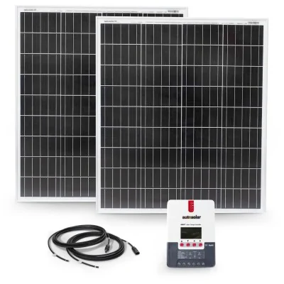 Solarset 200 W avec régulateur de charge MPPT 20 A