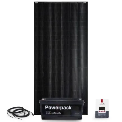 Solarset 400 W mit 30 A MPPT Laderegler und 200 Ah Lithiumbatterie