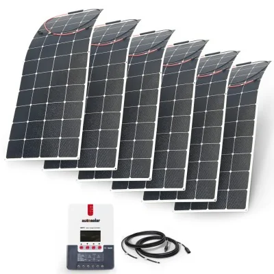 Solaranlage 960W 24V flexibel mit 60A MPPT Laderegler