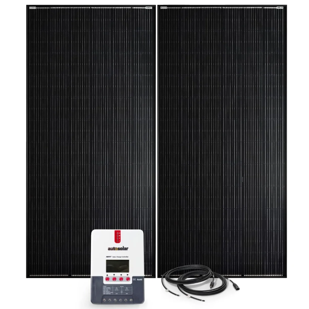 Solaranlage 800W, 24V mit 60A MPPT Laderegler und Fernbedienung