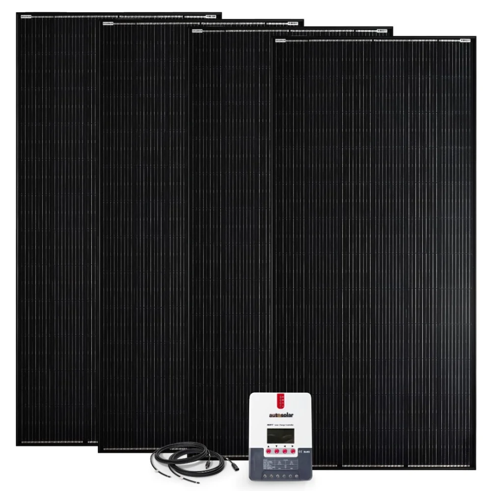 Groupe solaire 1600 W 24 V avec contrôleur de charge MPPT 60 A