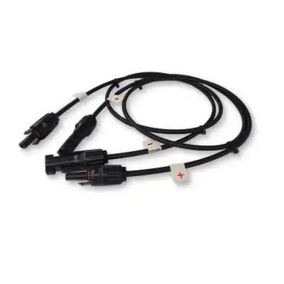 Balcony power plant in wood look with sun pattern