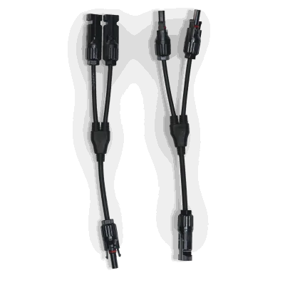 Balcony power plant in wood look with sun pattern