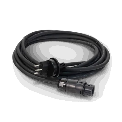 Balcony power plant in wood look with sun pattern