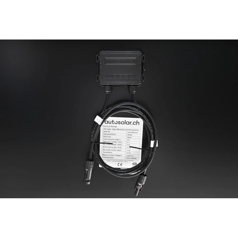 Balkonkraftwerk 1200 Watt in Holzoptik