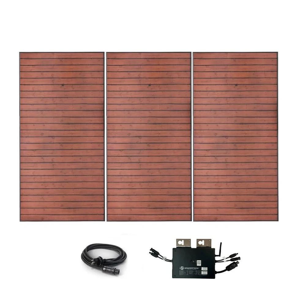 Balkonkraftwerk 1200 Watt in Holzoptik