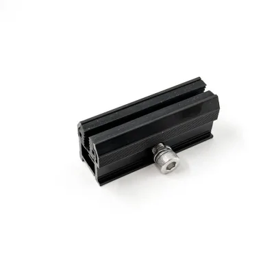 Holder for solar panels for roofs with corrugated eternit and corrugated sheet.