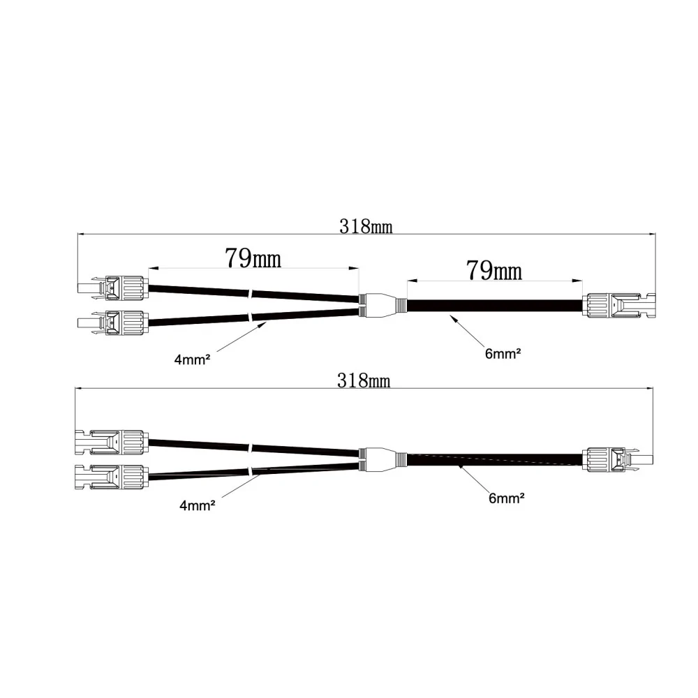 Y-Kabel Verteiler-Set Module Connector 4. Generation (MC4) Y-Kabel Verteiler-Set Module Connector 4. Generation (MC4)