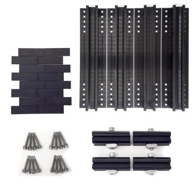 Holder for solar panels for roofs with corrugated eternit and corrugated sheet.