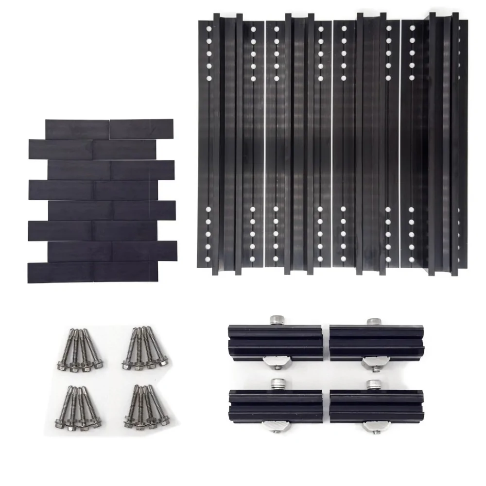 Halterung für Solarpanels für Dächer mit Welleternit und Wellblech.