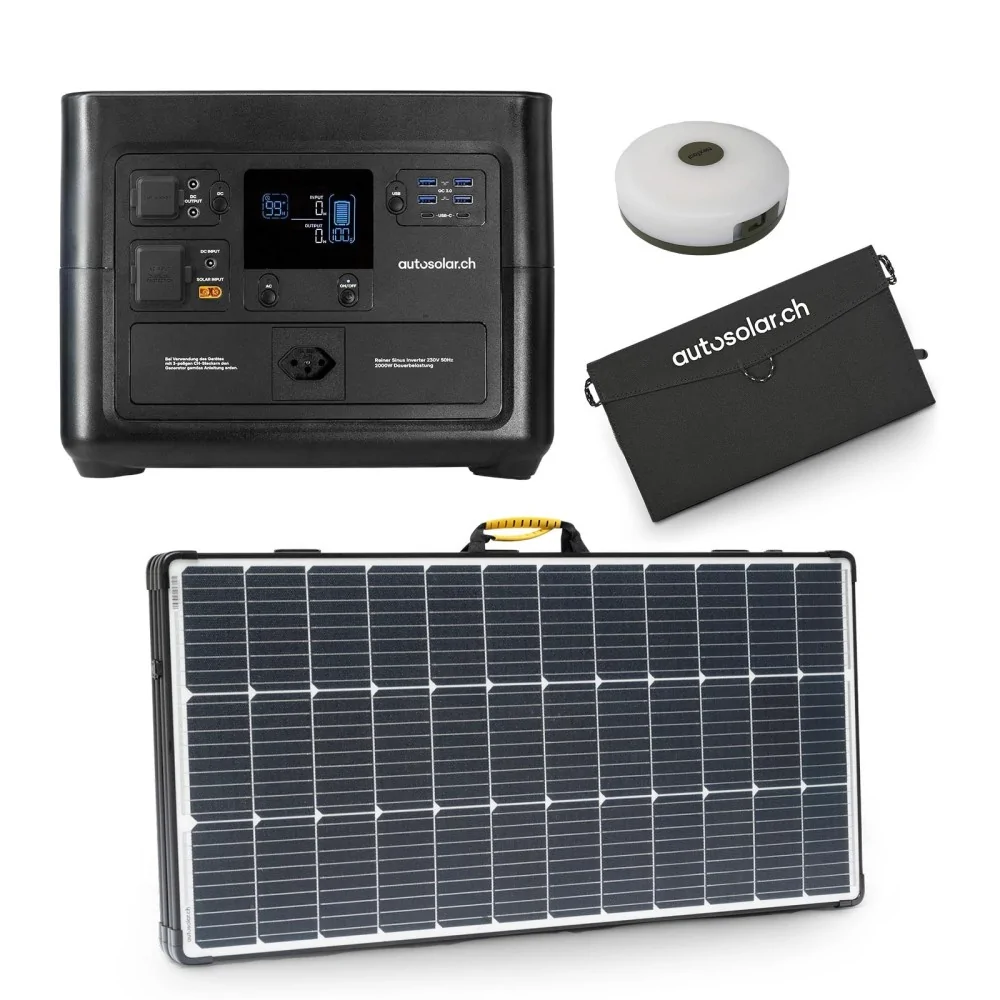AutoSolar PowerBase – Kit d'alimentation de secours autonome avec énergie solaire