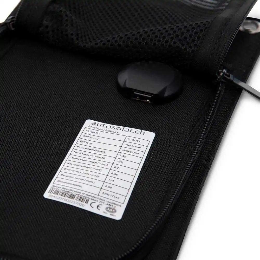 Solar panels: Foldable, efficient, 6W with USB connection - AutoSolar.ch Solar panels: Foldable, efficient, 6W with USB connection - AutoSolar.ch