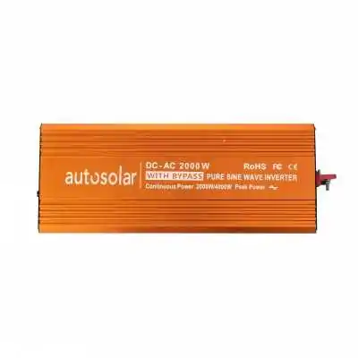 2000 Watt Wechselrichter Solar mit Bypass - reiner Sinus - 12V zu 230V