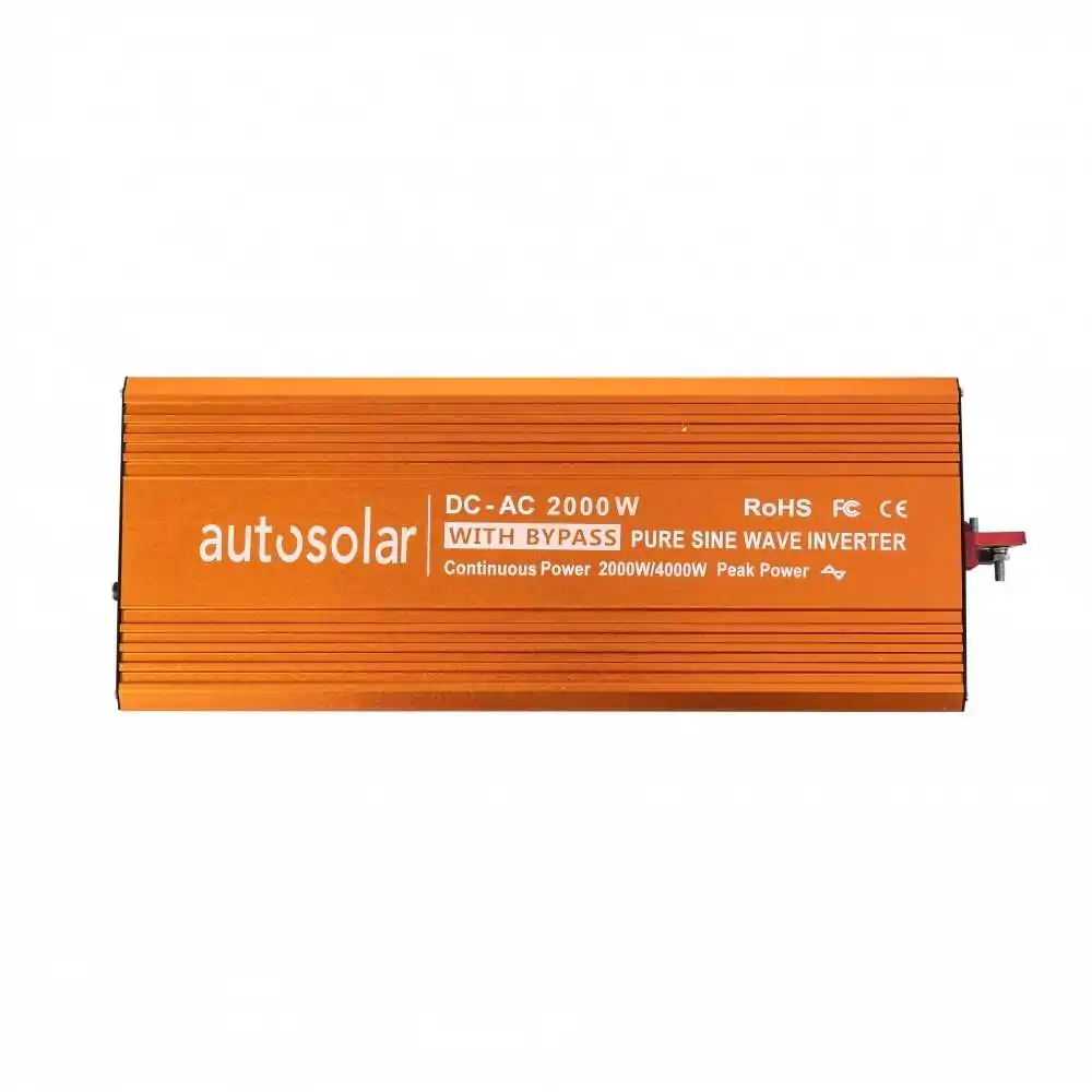 2000 Watt Wechselrichter Solar mit Bypass - reiner Sinus - 12V zu 230V 2000 Watt Wechselrichter Solar mit Bypass - reiner Sinus - 12V zu 230V
